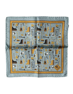Blue Jazz Club Square Handkerchief Scarf