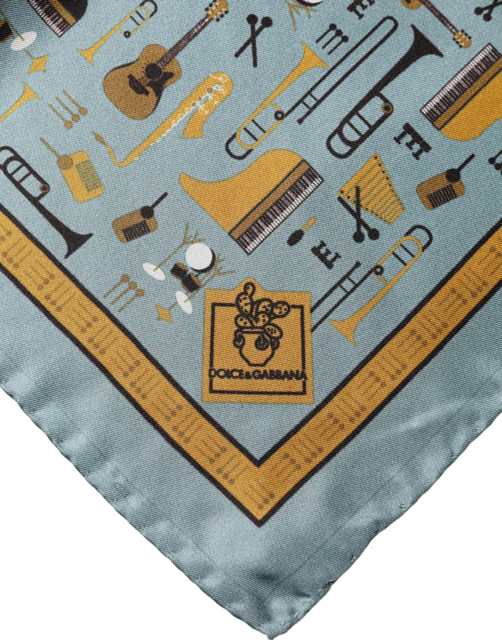 Blue Jazz Club Square Handkerchief Scarf