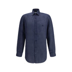 Blue Linen Dress Shirt