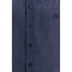 Blue Linen Dress Shirt
