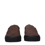 Brown Leather Slip-On Loafers