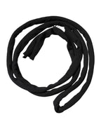 Black Wool Knitted Neck Wrap Shawl Men Scarf