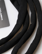 Black Wool Knitted Neck Wrap Shawl Men Scarf