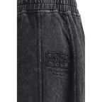 Black Cotton Casual Pants