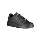Black Polyurethane Women Sneaker