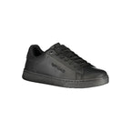 Black Polyurethane Men's Sneaker
