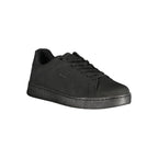Black Polyurethane Men Sneaker