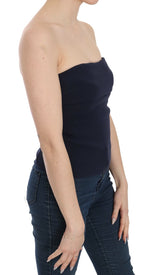Strapless Zipper Back Tube Top Blouse