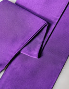 Violet Silk Fringes Neck Wrap Foulard Scarf