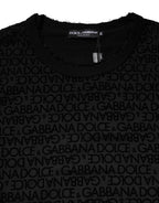 Black Monogram Crew Neck Sweatshirt Sweater