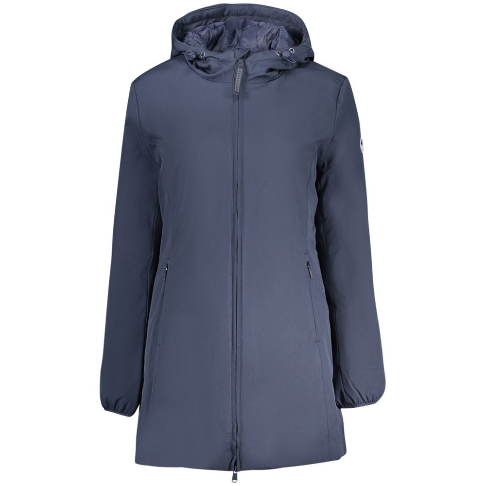 Blue Polyester Women's Jacket