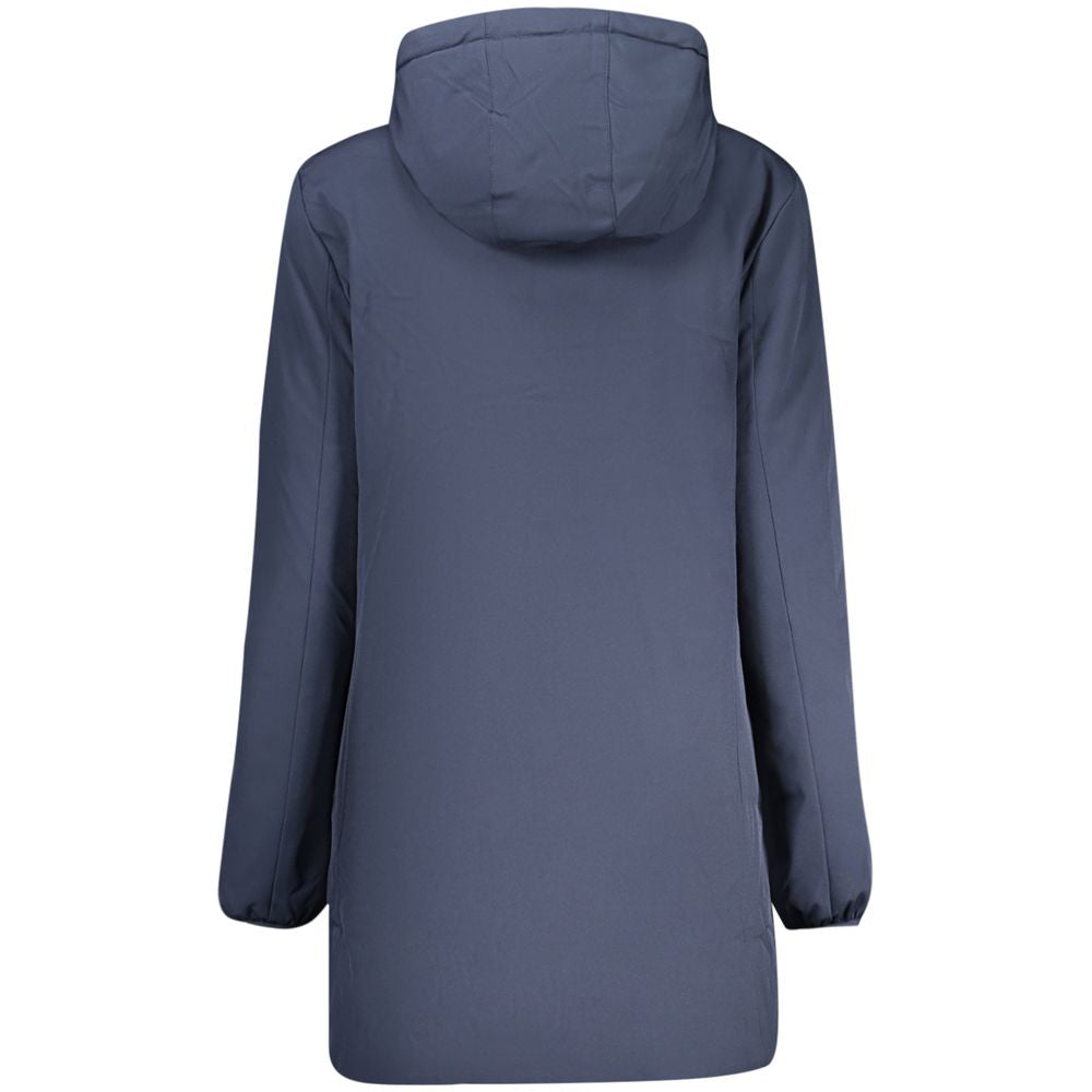Blue Polyester Women's Jacket