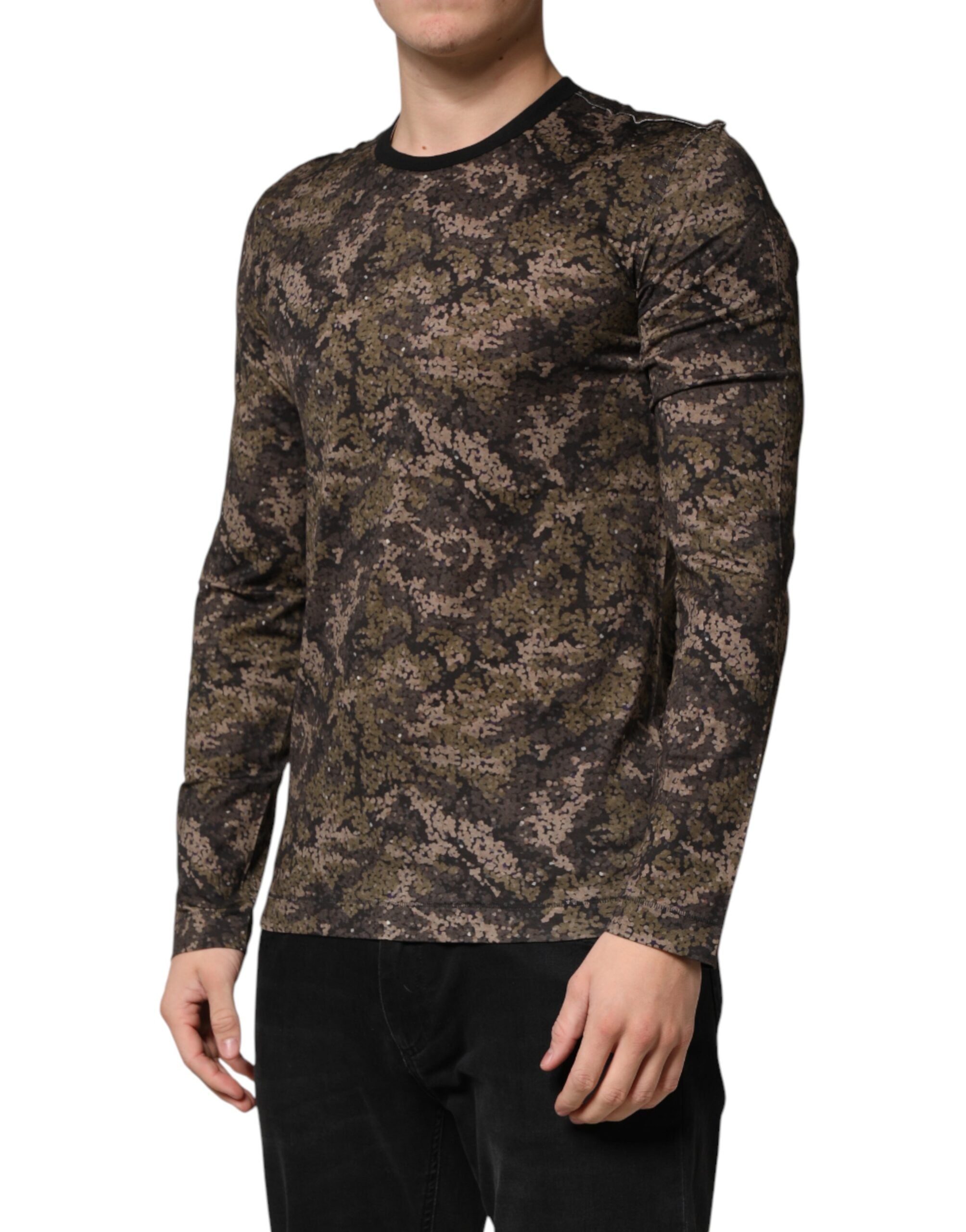 Multicolor Camouflage Long Sleeves T-shirt