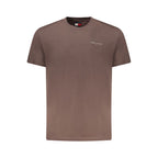 Brown Cotton Men's T-Shirt