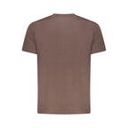 Brown Cotton Men's T-Shirt