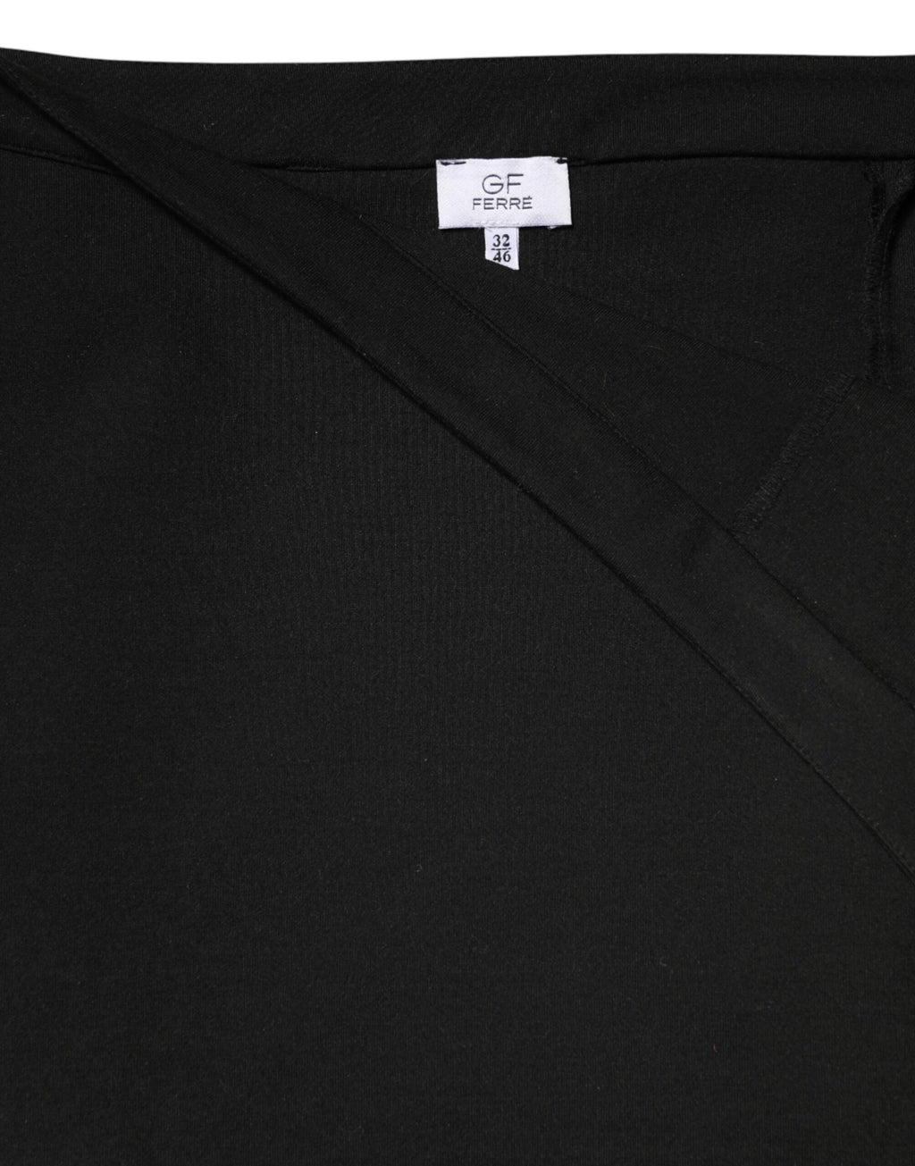 Black Polyester Pencil Cut Knee Length Women Skirt