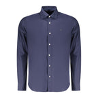 Blu Cotton Mens Shirt