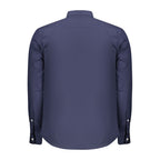 Blu Cotton Mens Shirt