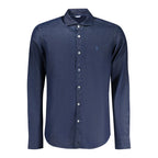 Blue Cotton Men's Shirt