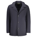 Blue Polyester Men's Jacket