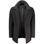 Black Polyester Men's Jacket