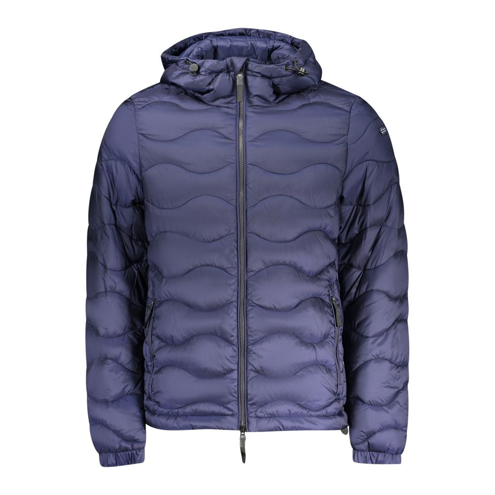 Blue Polyamide Men's Jacket