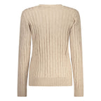 Beige Viscose Women Sweater