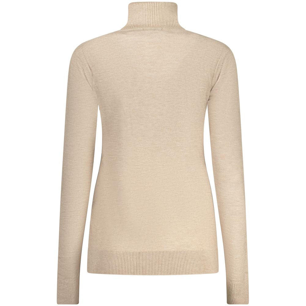 Beige Viscosa Women Sweater