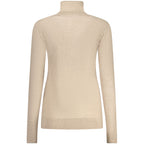 Beige Viscosa Women Sweater