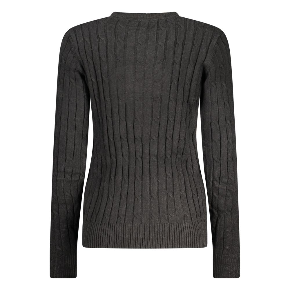 Black Viscose Women's Sweater
