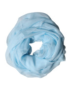Light Blue Stole Silk Neck Wrap Shawl Scarf