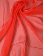 Red Stole Silk Neck Wrap Shawl Scarf