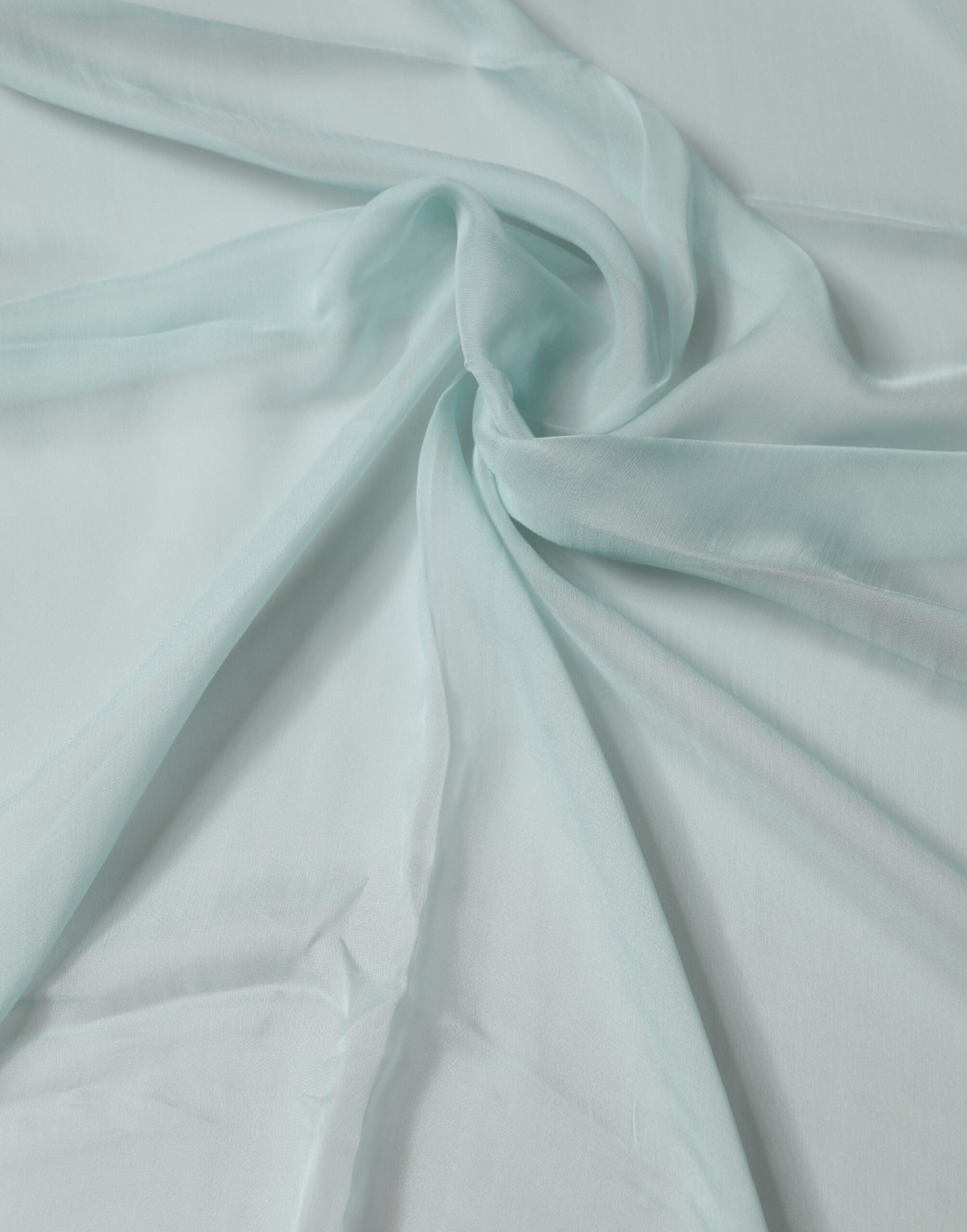 Light Teal Silk Stole Neck Wrap Shawl  Scarf