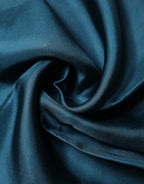 Blue Silk Square Pocket Handkerchief Scarf