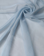 Light Blue Silk Stole Neck Wrap Shawl 200cm x 130cm Scarf