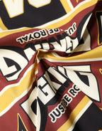 Multicolor DG King Square Foulard Men 50.5cm x 50cm Scarf