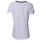 White Eleganza Cotton Crew Neck Tee T-shirt