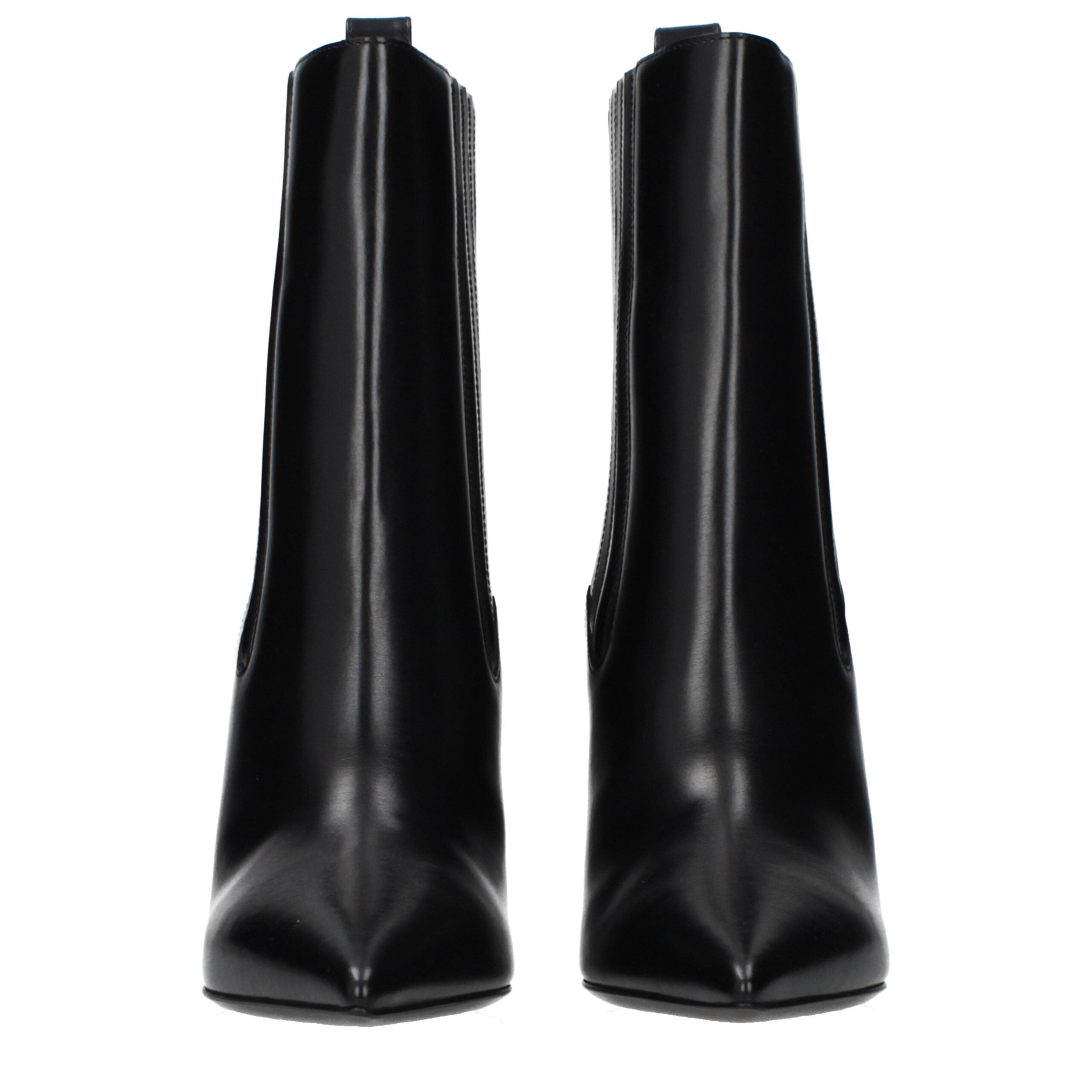 Black Leather Ankle Boots