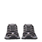 Black Fabric Athletic Sneakers