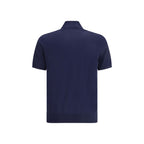 Blue Cotton Polo Shirt
