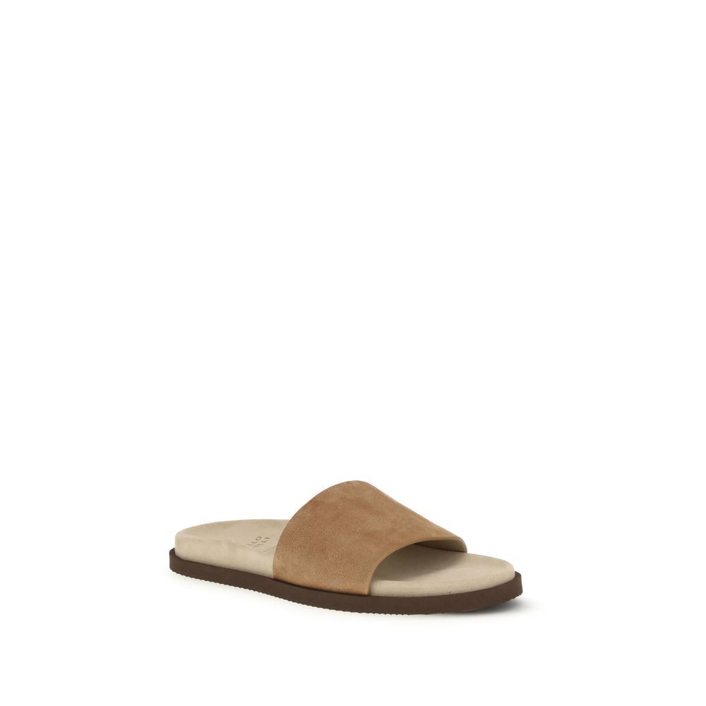 Beige Lamb Ovis Aries Aries Sandals