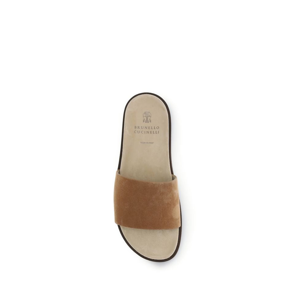 Beige Lamb Ovis Aries Aries Sandals