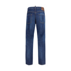 Blue Cotton Slim Fit Jeans