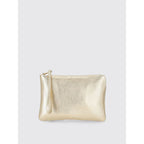 Gold Leather Clutch Bag