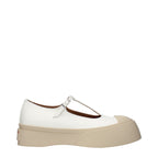 White Leather Slip-On Loafers