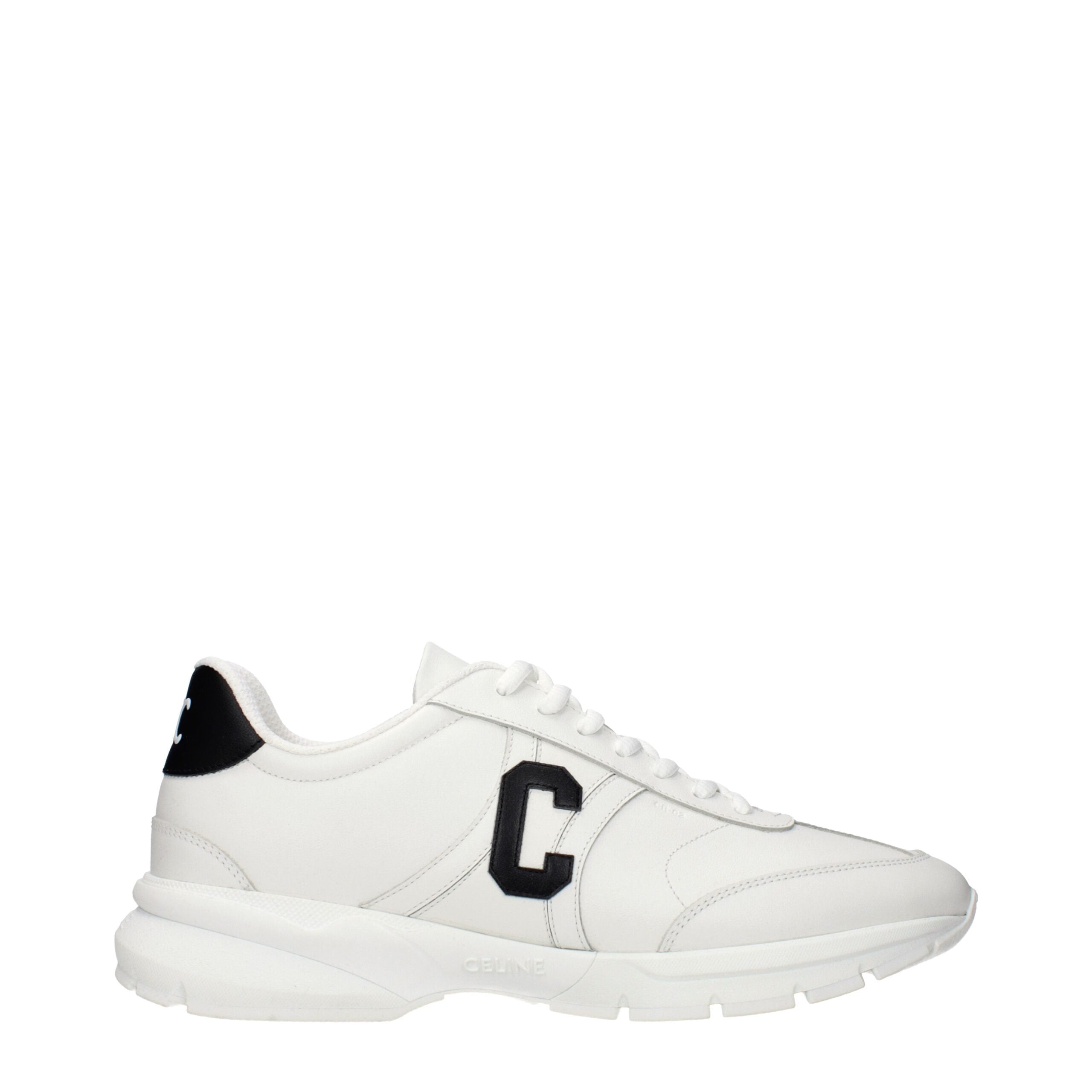 White Leather Athletic Sneakers