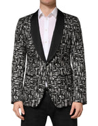 Black Jazz Club Silk Single Breasted Blazer