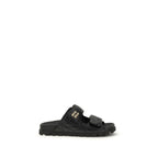 Black Napa Leather / Calf Bos Taurus Slippers