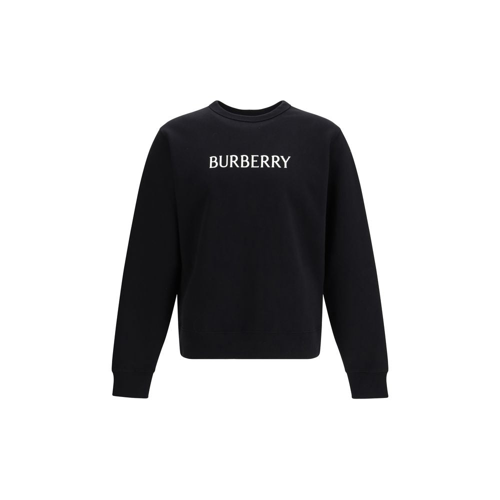 Black Cotton Sweatshirt