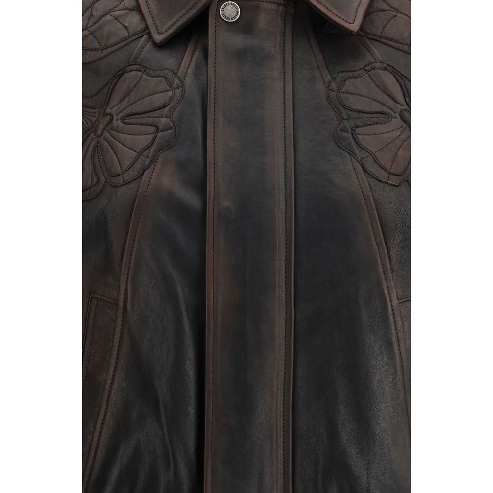 Brown Viscose Bomber